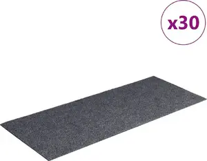 VidaXL Self-Adhesive Stair Mats 30 pcs Light Gray 60x25 cm