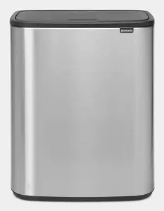 Brabantia Bo Touch Bin 60L Rectangular Steel Waste Bin