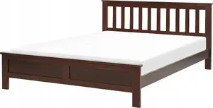 Деревянная кровать Beliani MAYENNE 140 x 200 см темное дерево