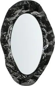 Beliani LOGNES Wall Mirror 56 x 95 cm Black