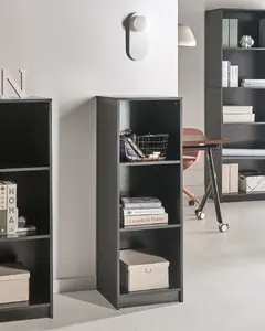 Beliani ZEHNA 3-Shelf Bookcase, Black