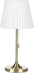 Beliani TORYSA Table Lamp Brass and White