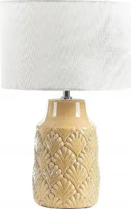 Beliani BALAO Table Lamp, Ceramic, Orange