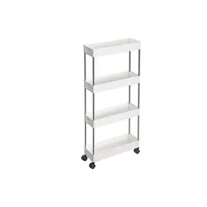 Songmics KSC08WT Modular Freestanding Shelf, Polypropylene