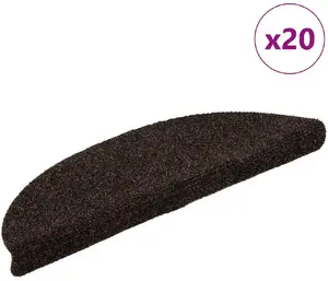 VidaXL Self-Adhesive Stair Mats 20 pcs Brown
