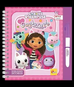 Lisciani Gabby's Dollhouse Water Coloring Book