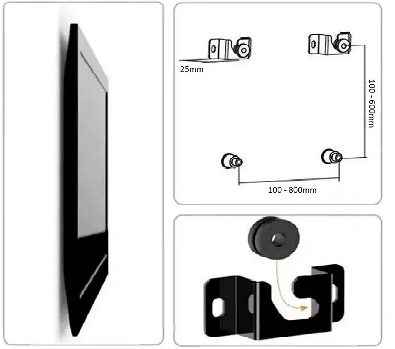 Sienas stiprinājums televizoram Fiber Mounts FM04
