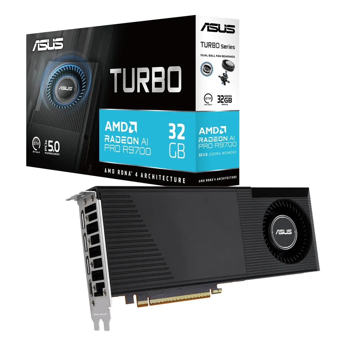 Видеокарта Asus Turbo AI PRO R9700 Photo 16