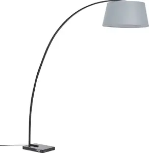 Beliani BENUE stāvlampa, pelēks metāls