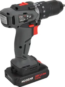 Sourcing HOOZAR CD20BL Cordless Drill Driver 18V 45 Nm with 2x2.0Ah Batteries