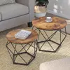 Круглый журнальный столик Songmics Vasagle LET040B01 Photo 4