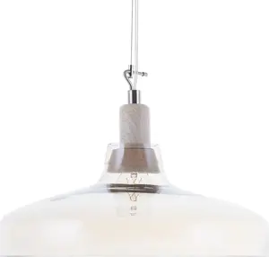 Beliani ALIKOS piekaramā lampa, stikla un zelta apdare