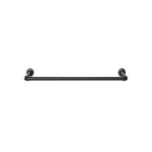Songmics Wall-Mounted Clothes Rail, Steel, Black