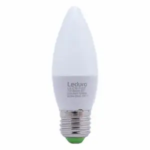 LEDURO C38 LED spuldze Silti balta 3000 Kelvina grādos 7 W E27 F