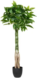 Beliani Sztuczna roślina PACHIRA TREE 120 cm Zielony