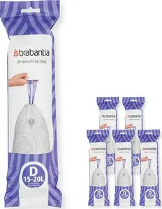 Brabantia Waste Bin Liners 20L, 120 Pieces