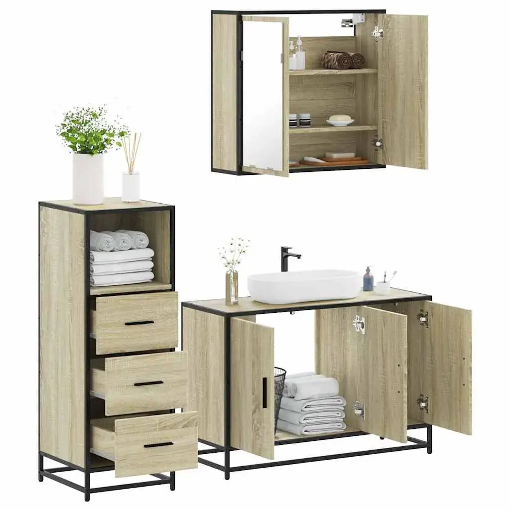 Комплект мебели для ванной комнаты VidaXL 3301011 Photo 2