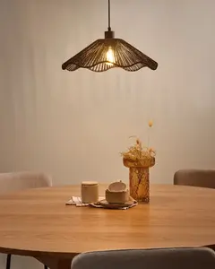 Beliani MIGORI piekaramā lampa melna papīra