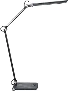 Beliani AQUILA LED Desk Lamp with Dimmer, Grey