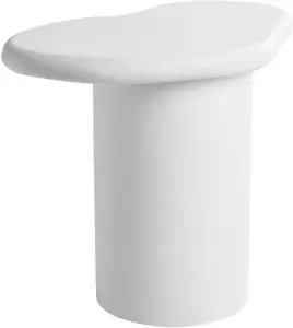 Beliani ARSOLI sānu galdiņš, krēmbalts