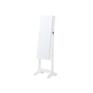 Ювелирный шкаф Songmics JJC002W01, белый, напольный или настенный шкаф из МДФ