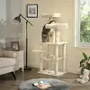Игровой комплекс для кошек Songmics FEANDREA 143 см, бежевый Photo 7