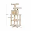 Игровой комплекс для кошек Songmics FEANDREA 143 см, бежевый Photo 8