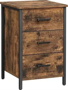 Vasagle Bedside Table with 3 Drawers