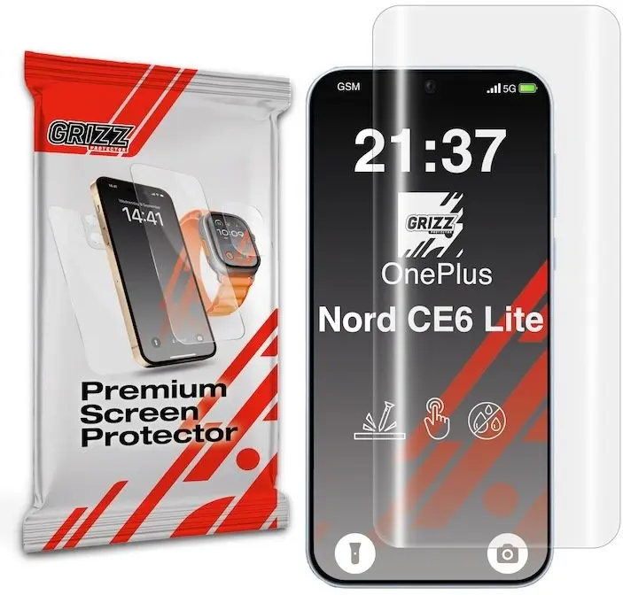 GrizzGlass Hydrofilm hidrogēla ekrāna aizsargplēve OnePlus