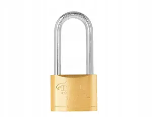 Tvardy BRASS-SERIES 50mm Reinforced Brass Padlock with Long Shackle