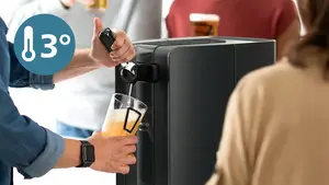 Fresh, cold draft beer for 30 days