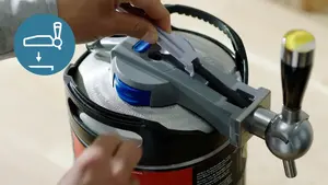 Clean and hygienic with a new tube for every keg