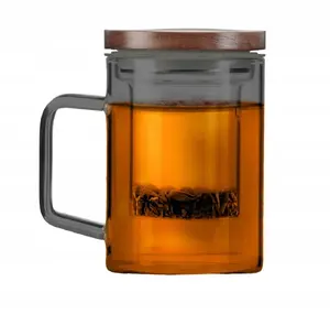 Vialli Soho Glass with Infuser 350 ml Graphite