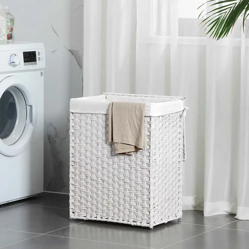 Прямоугольная корзина для белья Songmics LCB51WT 90 л Photo 3
