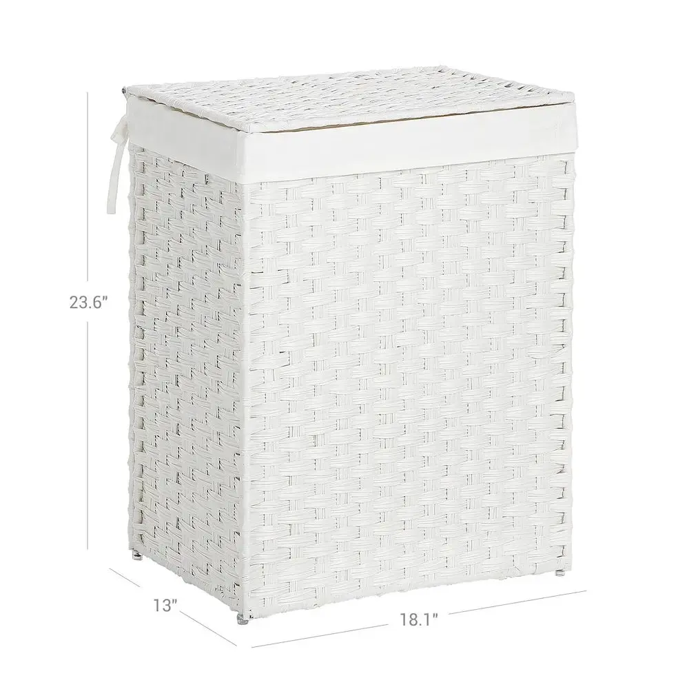 Прямоугольная корзина для белья Songmics LCB51WT 90 л Photo 6
