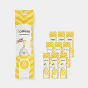 Brabantia 137648 Trash Bags 5 L White 20 Pieces