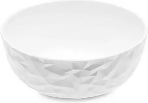 Koziol Club Round Salad Bowl, Plastic, White