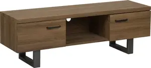 Beliani TIMBER TV skapītis tumša koka krāsā