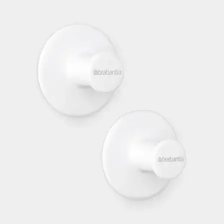 Brabantia ReNew Wall-Mounted Towel Hook - White Photo 3