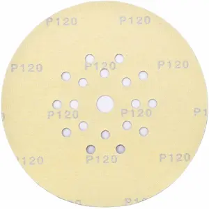 Michelin Sanding Disc for Drywall Sander 225mm P120 with Holes, 25 Pieces