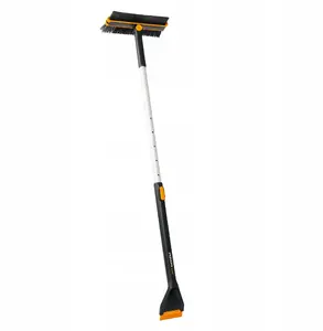 Fiskars Telescopic Snow Brush with Ice Scraper, Rotating Head