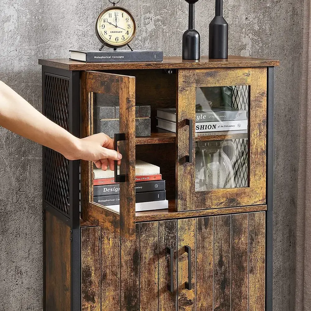 Vasagle LSC260B01 Sideboard with 2 Doors Photo 4