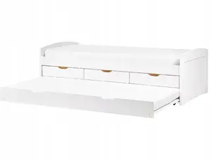Выдвижная кровать Beliani PETIVILLE, 90 x 200 см, белое дерево