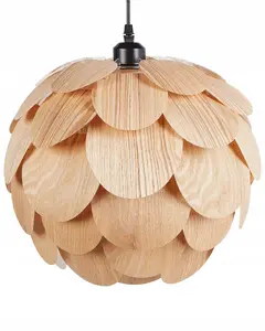 Beliani BAMPUR piekaramā lampa, dabīgs bambusa koks