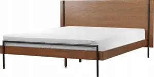 Кровать Beliani LIBERMONT 160 x 200 см темное дерево