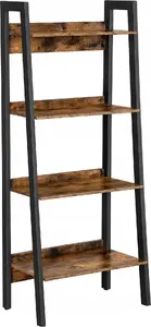 Vasagle 4-Tier Ladder Shelf, Freestanding Storage Rack with Metal Frame