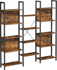 Vasagle Industrial Style Storage Shelf with 14 Shelves and Metal Frame