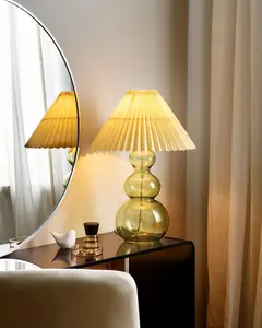 Beliani SENGWA Table Lamp Green Glass