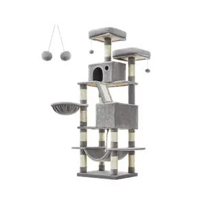 Songmics PCT165W01 Cat House with Sisal Scratching Posts