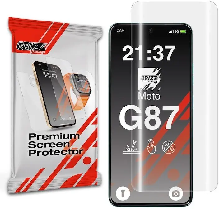GrizzGlass Hydrofilm hidrogēla ekrāna aizsargplēve Motorola